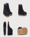 Made in Spain Lace-Up Suede Leather Boots EU25-EU31 Marino